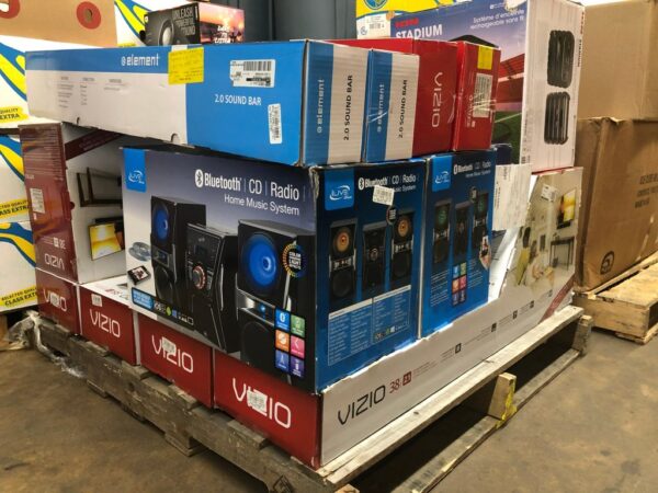 pallet of electronics