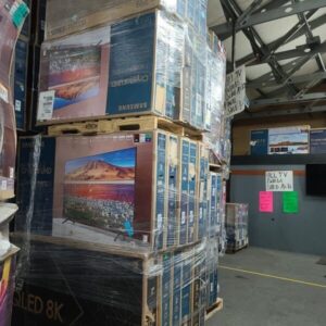 Alternative view of pallet of electronics