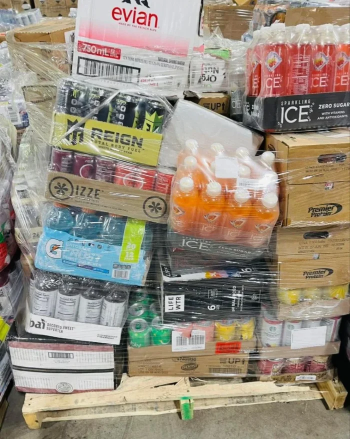 Wholesale Beverage Liquidation Pallets | Bulk Assorted Drinks